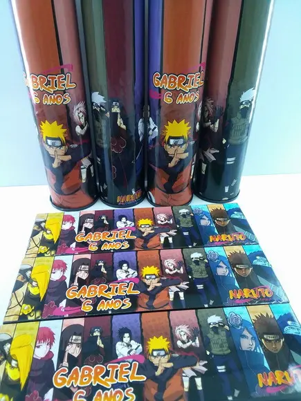 Kit Domino e Pega Varetas Tema Naruto