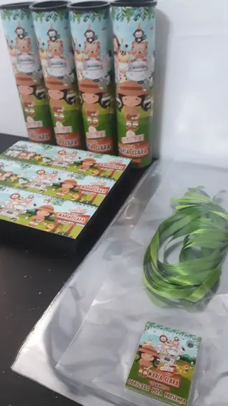 Kit Domino e Pega Varetas Tema Safari Baby Menina