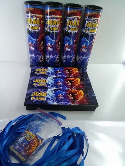 Kit Domino e Pega Varetas Tema Sonic
