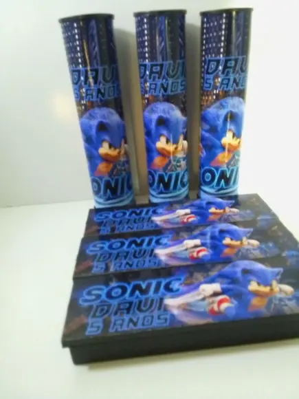 Kit Domino e Pega Varetas Tema Sonic