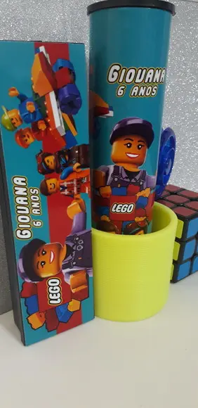Kit Domino+pega Varetas+ioio+cubo+mola Tema Lego