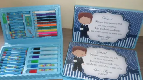 Kit Estojo de Pintura de 46 Peças Dama e Pajem