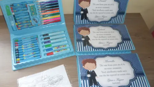 Kit Estojo de Pintura de 46 Peças Dama e Pajem