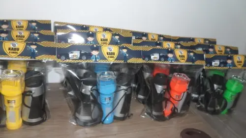 Kit Infantil Binoculo Prata + Lanterna + Lupa Policia