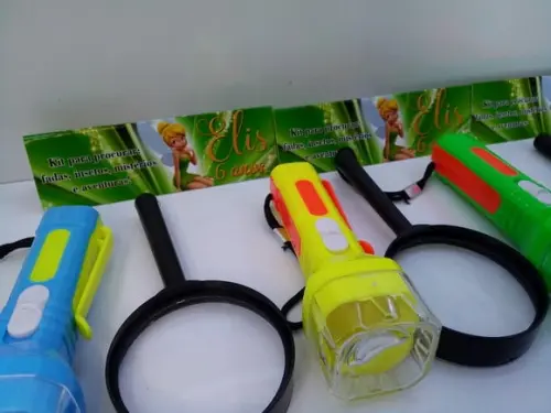 Kit Lanterna + Lupa no Tema Sininho