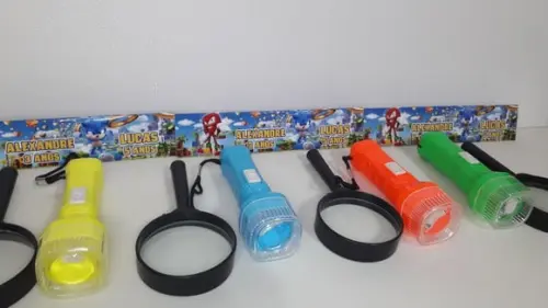 Kit Lanterna e Lupa Tema Sonic