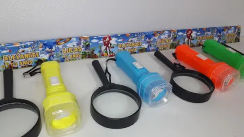 Kit Lanterna e Lupa Tema Sonic
