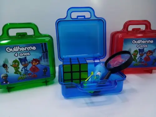 Kit Maletinha Acrílica + Lupa + Lanterna + Cubo Pj