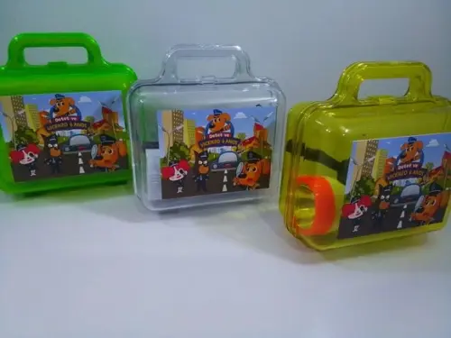 Kit Maletinha Acrílica + Lupa + Lanterna Detetive Labrador
