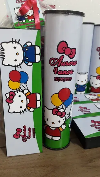 Kit Pega Vareta + Domino Hello Kitty