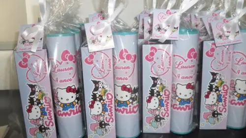 Kit Pega Vareta + Domino Tema Hello Kitty