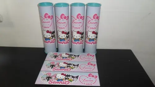 Kit Pega Vareta + Domino Tema Hello Kitty