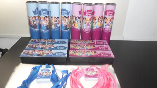Kit Pega Vareta + Domino Tema Princesas e Principes