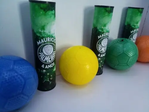 Kit Pega Vareta + Mini Bola 10cm Tema Futebol