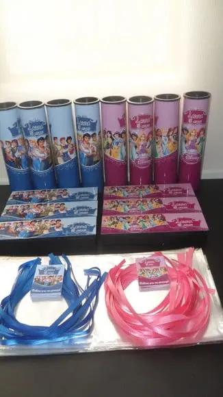 Kit Pega Vareta + Domino Tema Princesas e Principes