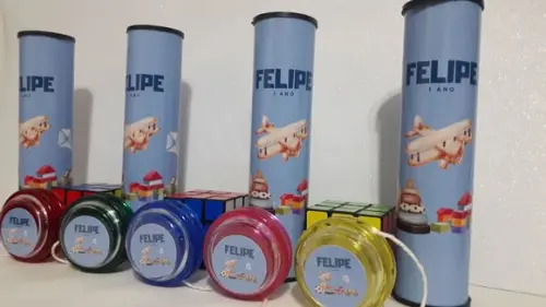 Kit Pega Varetas + Cubo Magico + Ioio Brinquedos Antigos