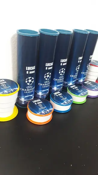 Kit Pega Varetas + Copo Retratil Tema Liga dos Campeoes