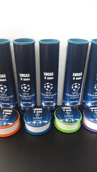 Kit Pega Varetas + Copo Retratil Tema Liga dos Campeoes
