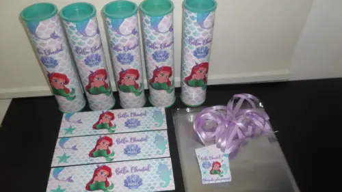 Kit Pega Varetas + Dominó Personalizado Pequena Sereia