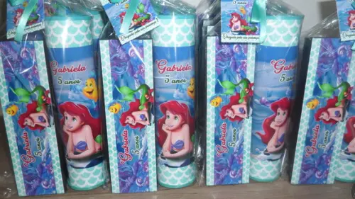 Kit Pega Varetas + Dominó Personalizado Pequena Sereia