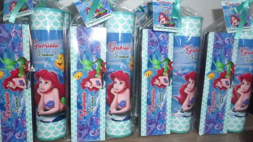 Kit Pega Varetas + Dominó Personalizado Pequena Sereia