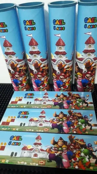 Kit Pega Varetas + Dominó Personalizado Super Mario