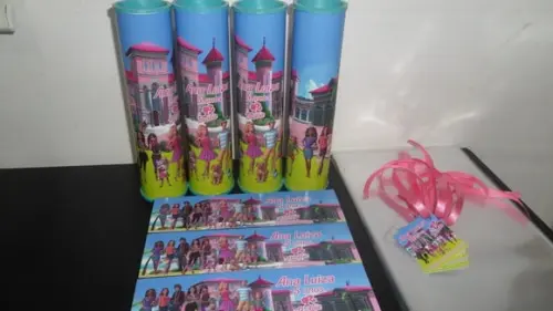 Kit Pega Varetas + Dominó Tema Barbie