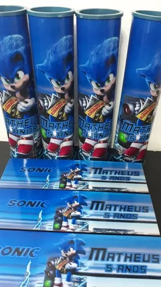 Kit Pega Varetas + Domino Tema Sonic