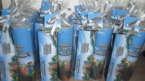 Kit Pega Varetas + Dominó Tema Minecraft