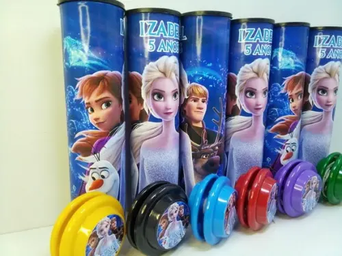 Kit Pega Varetas + Ioio Personalizado Tema Frozen