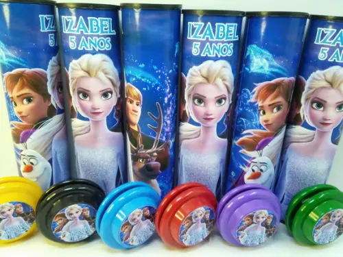 Kit Pega Varetas + Ioio Personalizado Tema Frozen