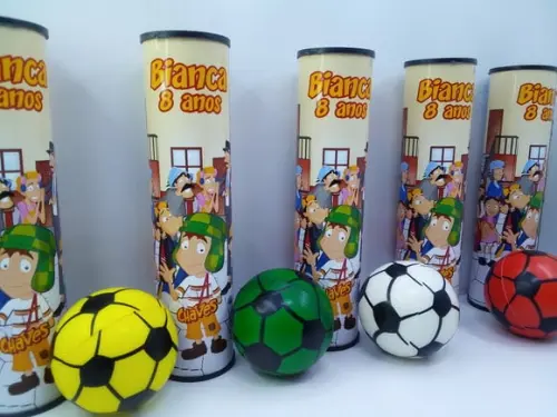 Kit Pega Varetas + Mini Bola Macia 6x6cm Tema Chaves