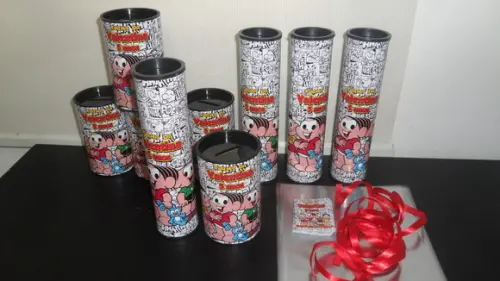 Kit Pega Varetas e Cofre Tema Turma da Monica