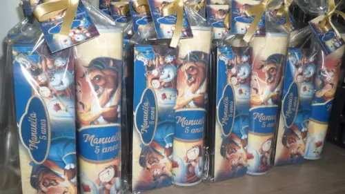 Kit Personalizado Domino e Pega Varetas a Bela e a Fera