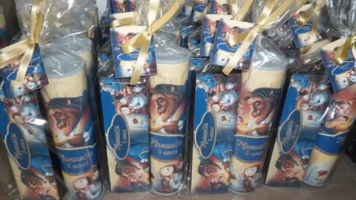 Kit Personalizado Domino e Pega Varetas a Bela e a Fera