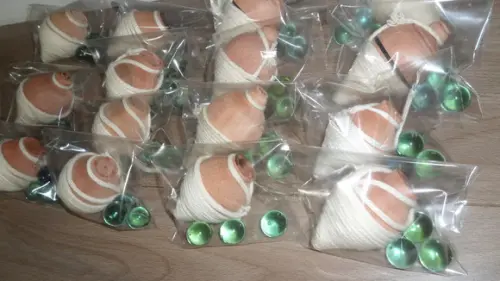 Kit Pião com 3 Bolinhas de Gude Personalizado