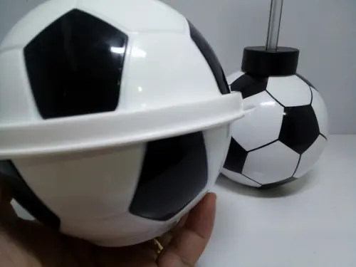 Kit Pote Bola Futebol Lancheira 380,0 ml + Copo Bola 300ml