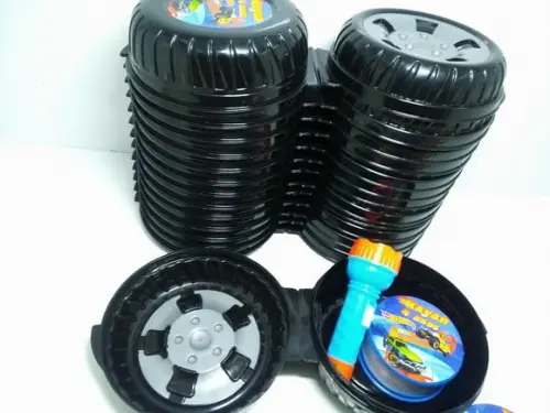 Kit Pote Roda + Lanterna + Copo Retrátil Hot Wheels