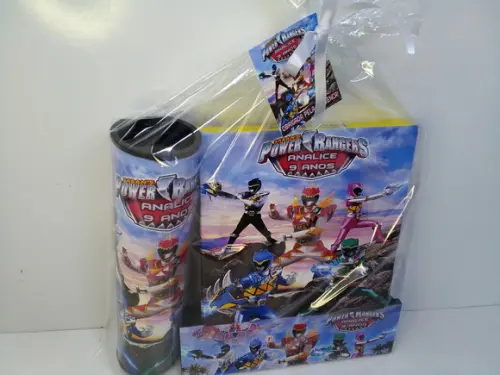 Kit Resta 1 + Domino + Pega Vareta Tema Power Rangers