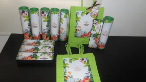 Kit Sacolinha + Domino + Pega Varetas Tema Safari