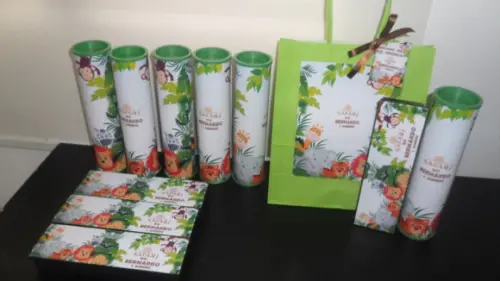 Kit Sacolinha + Domino + Pega Varetas Tema Safari