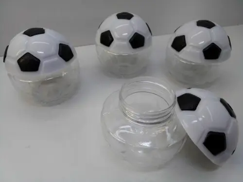 Mini Baleiro Bola Tema Futebol 5x5x5cm