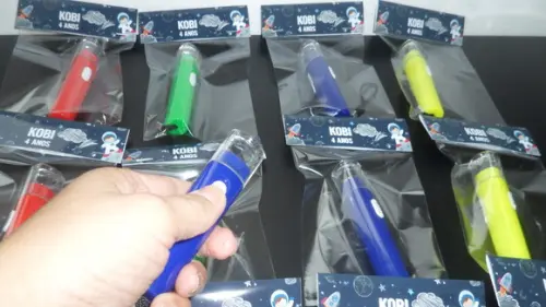 Mini Lanterna Personalizado com Tema Astronauta