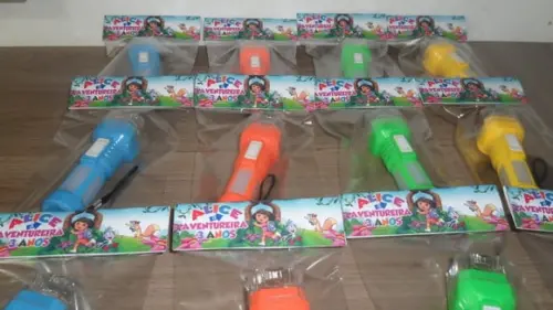 Mini Lanterna Personalizado com Tema Dora Aventureira