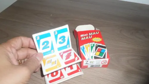 Mini Mau Mau Medida da Carta: 2,9x4,4 cm