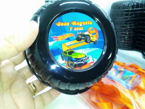 Pote Roda Plasútil Personalizado Tema Hotwheels