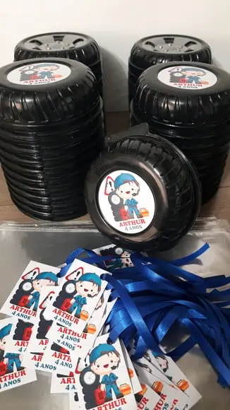 Pote Roda Plasútil Personalizado Tema Mecanico