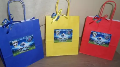 Sacolinha Personalizadas Medida 18cm x 9cm x 22cm