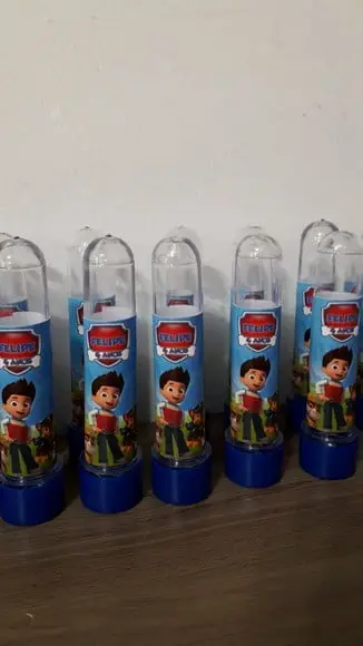 Tubete Personalizado Tema Patrulha Canina