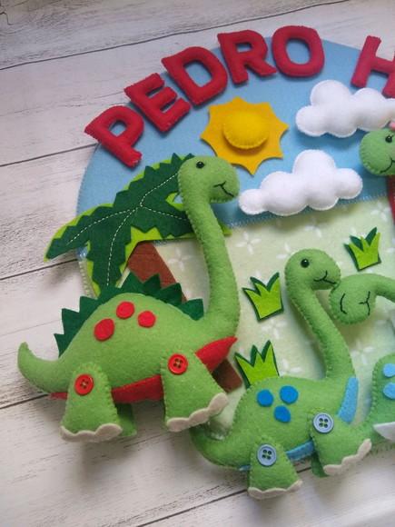 Enfeite Porta Maternidade Dino Baby